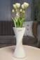 Preview: Tiziano Blumenvase Tenuta weiss - creme